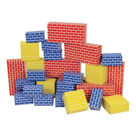 Edushape Ltd Cardboard Brick Block Large Building Set - 44 pieces