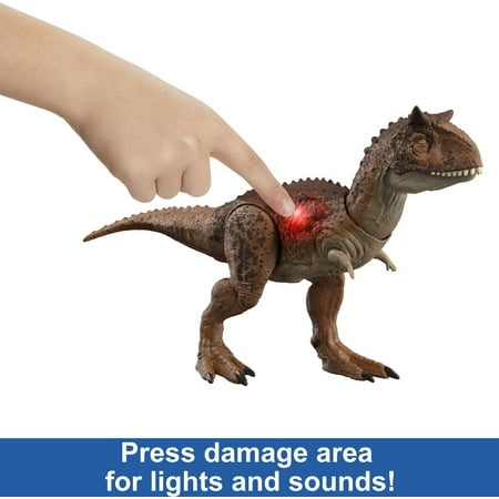 Jurassic World: Fallen Kingdom Carnotaurus Dinosaur Toy Epic Attack Battle Chomp, Lights & Sounds