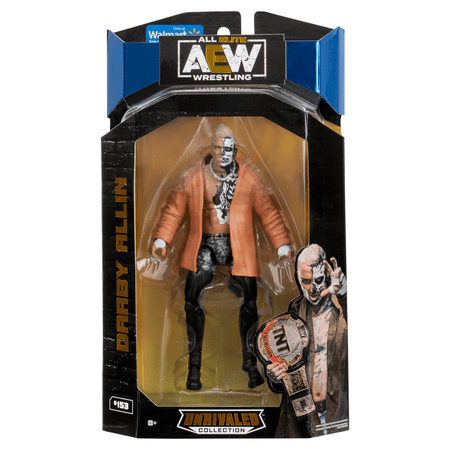 AEW Unrivaled Darby Allin - 6-Inch Figure with Entrance Jacket, Knee Pads, Alternate Hand, and AEW Championship Belt (Walmart Exclusive)