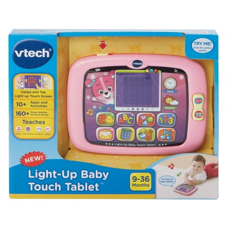 VTech Light-Up Baby Touch Tablet - Pink Electronic Learning Systems Baby and Toddler Toys