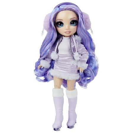 Rainbow High Winter Break Violet Willow - Fashion Doll Playset with 2 Complete Doll Outfits, Pair of Skis and Winter Accessories - Great Toy Gift for Girls Ages 6-12 Years Old