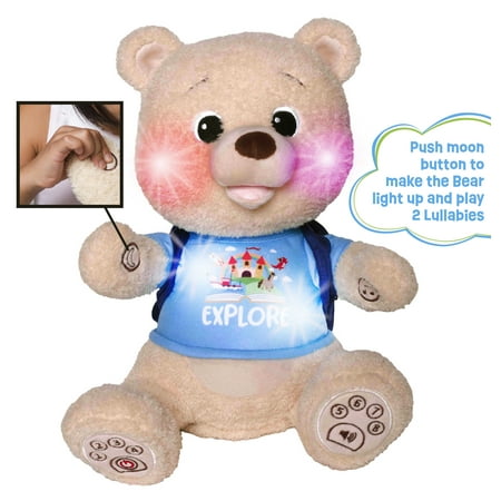 Spark Create Imagine Interactive Learning Bear, Recites 8 Stories, Sings 6 Songs, Baby and Toddler Toys