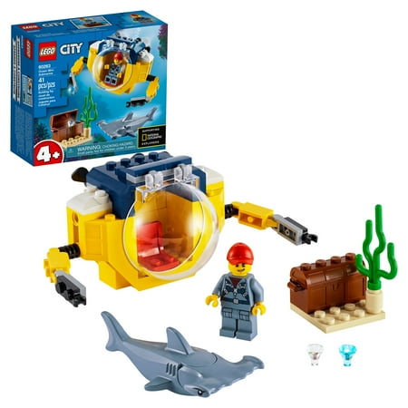 LEGO City Ocean Mini-Submarine 60263 Building Toy, for Kids 4+ (41 Pieces)