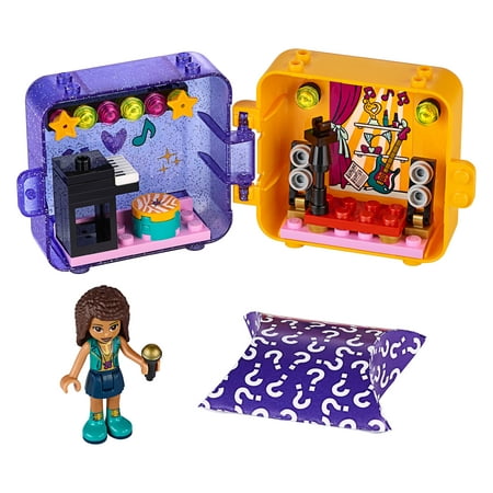 LEGO Friends Andrea's Play Cube 41400 Building Kit, Includes a Pop Star Mini-Doll and Toy Pet (49 Pieces)