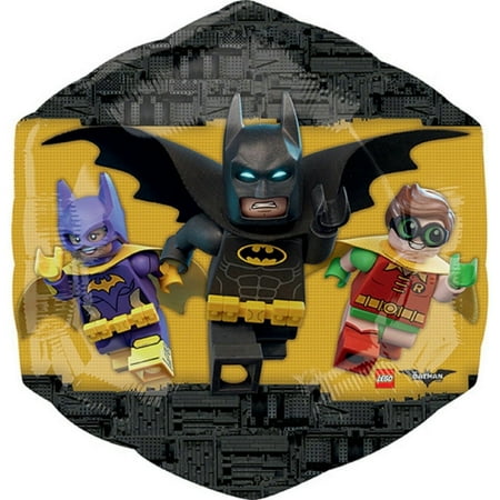 6th LEGO Batman Movie Emblem Birthday Party Mylar Balloon Decorations Supplies