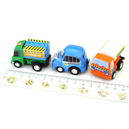 Evjurcn 6Pcs Pull Back Car Toy Toddlers Bulk Vehicles Set Birthday Return Gifts Girls and Boys Kids Play Set for Class Prizes Treasure Box and Party Favors