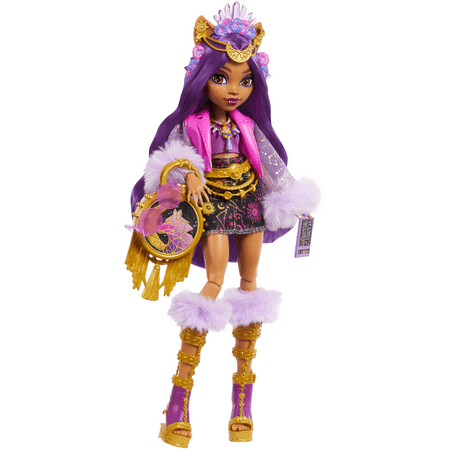 Monster High Monster Fest Clawdeen Wolf Fashion Doll with Festival Outfit, Band Poster and Accessories