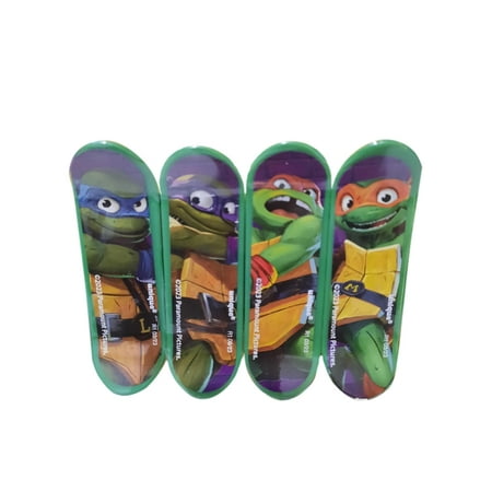 Teenage Mutant Ninja Turtles Plastic Skateboards 4 pk Favors TMNT