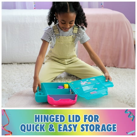 Gabby’s Dollhouse, On-The-Go Dollhouse, 12-Inch Playset with Gabby Figure, Furniture & Stickers