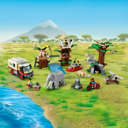 LEGO City Wildlife Rescue Camp 60307 Building Toy for Kids Aged 6 and Up (503 Pieces)