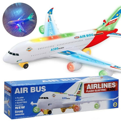 UUGEE Airplane Toys for Toddlers Boys Girls, Bump and Go Action, Kids Toy plane with Flashing Lights & Music for 3-12 Years