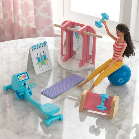 KidKraft Dollhouse Accessory Pack: Home Gym Doll Furniture Set