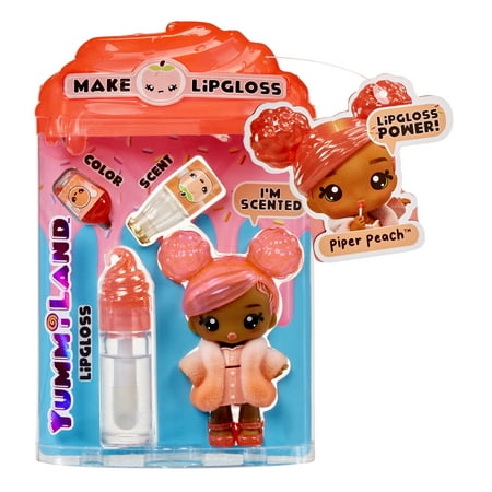 Yummiland Lipgloss Doll - Piper Peach, Ages 4+