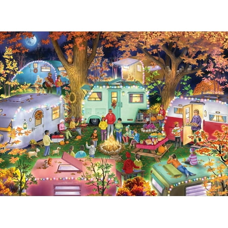 Vermont Christmas Company 1000-Piece Autumn Camping Jigsaw Puzzle