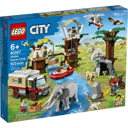 LEGO City Wildlife Rescue Camp 60307 Building Toy for Kids Aged 6 and Up (503 Pieces)