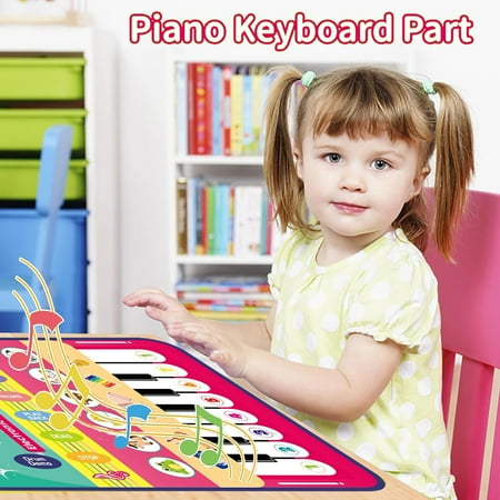 Toys for 1 Year Old, Musical Mat Toy for Toddlers 1-3, Piano Mat with Keyboard & Drum Musical Learning Toys for 1 2 3 Year Old