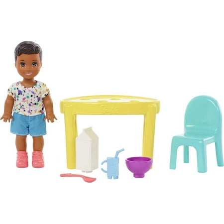 Barbie Skipper Babysitters Inc Feeding-time Doll, Table, Chairs & Accessories