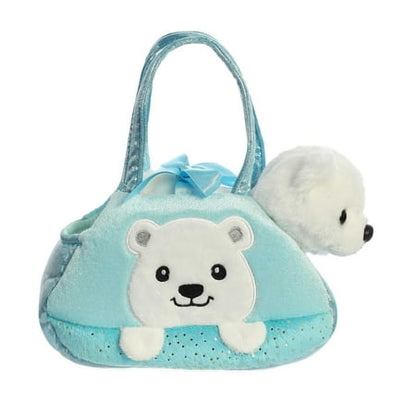 Aurora - Small Multicolor Fancy Pals - 7" Peek-A-Boo Polar Bear - Fashionable Stuffed Animal