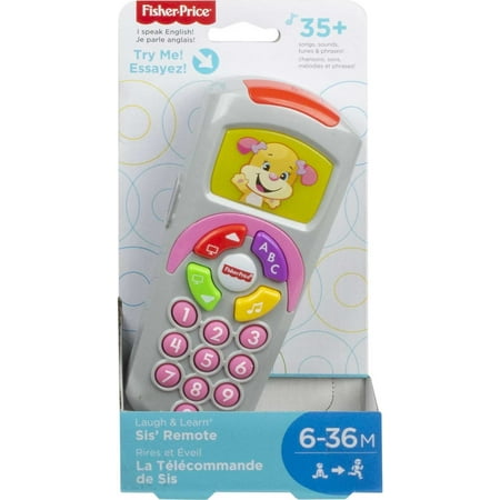 Fisher-Price Laugh & Learn Sis’s Remote Baby & Toddler Learning Toy with Music & Lights