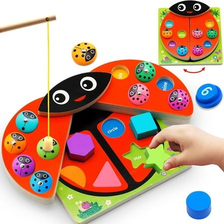 Wanonoo Preschool Learning Toy, Color Sorting Sensory Toys, Educational Toys for 2+ Year Old, Counting Matching Games, Fine Motor Skill Toy, Birthday Toys Gift for 3 4 5+