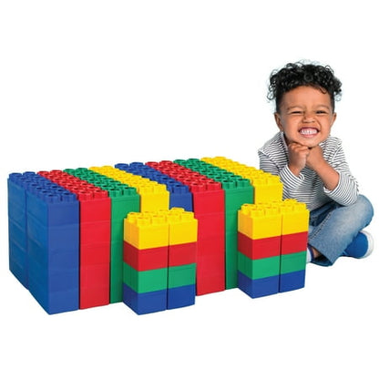 BiggoBlocks Jumbo Blocks — Big Blocks for Kids Ages 3-8 — Indoor & Outdoor Blocks for Kids Jumbo Games — Large Building Blocks (96 pc) Standard Set