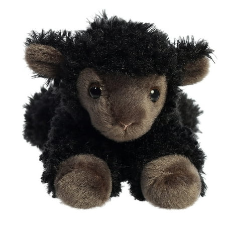 Aurora - Small Black Mini Flopsie - 8" Ebony Lamb - Adorable Stuffed Animal