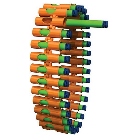 Adventure Force V-Twin Motorized Gatling Belt Foam Dart Blaster - Compatible with NERF Foam Darts