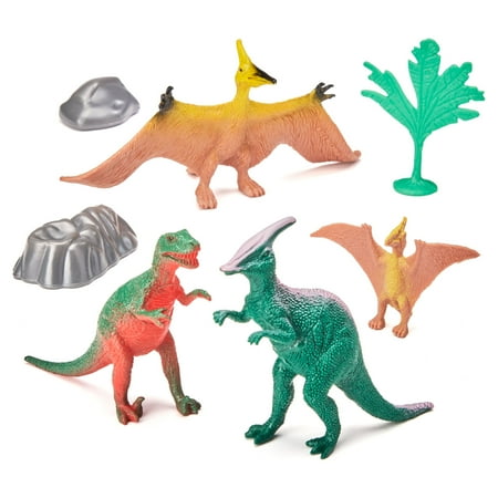 Adventure Force 40-Piece Jumbo Bucket Play Set, Dinosaurs