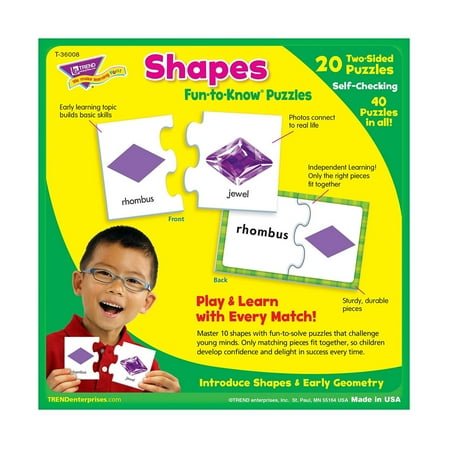 Trend Shapes Fun-to-Know® Puzzles