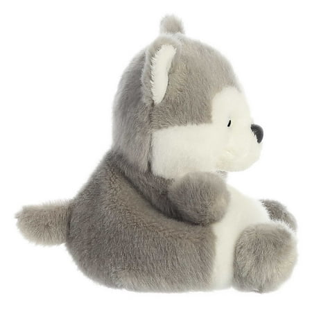 Aurora - Mini Gray Palm Pals - 5" Busky Husky - Adorable Stuffed Animal