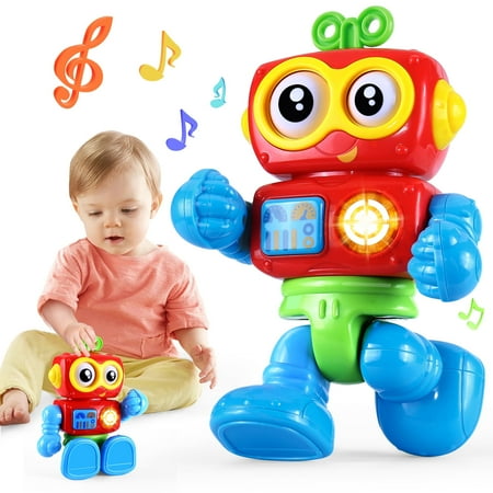 Yerloa Toys for 1 Year Old Boy Birthday, Robot Baby Toys 12+ Months Boy, Musical Toys Learning Toys for Toddlers 1 2 3 Year Old Boy Birthday Chirstmas Gift for Girls Boys