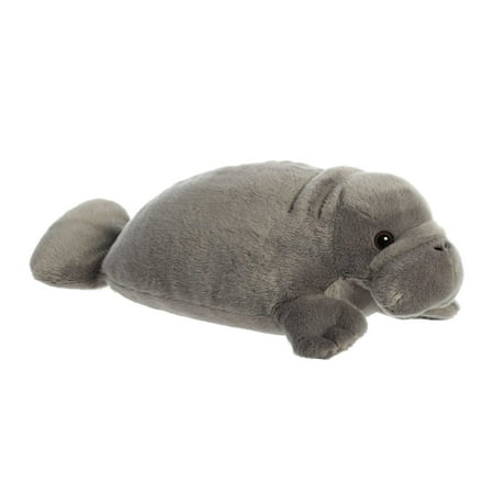 Aurora - Medium Gray Flopsie - 12" Manny Manatee - Adorable Stuffed Animal