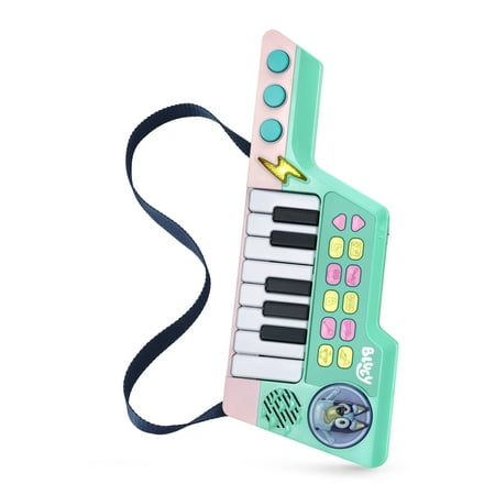 VTech Bluey Bluey's Keytar Bluey Bluey Toy Musical Instruments with Accessories Included, Baby and Toddler Toys