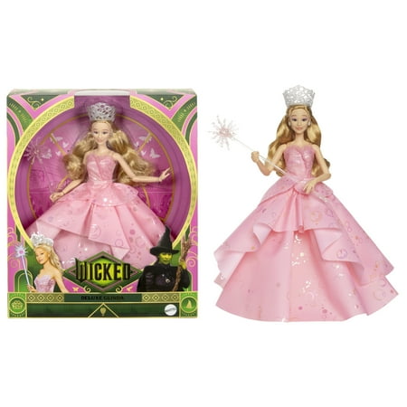 Universal Pictures' Wicked Deluxe Glinda Fashion Doll & Accessories with Removable Outfit