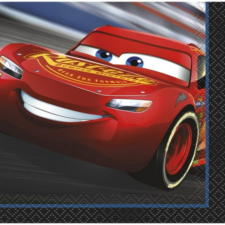 Disney Cars III Beverage Napkins [16 Napkins]