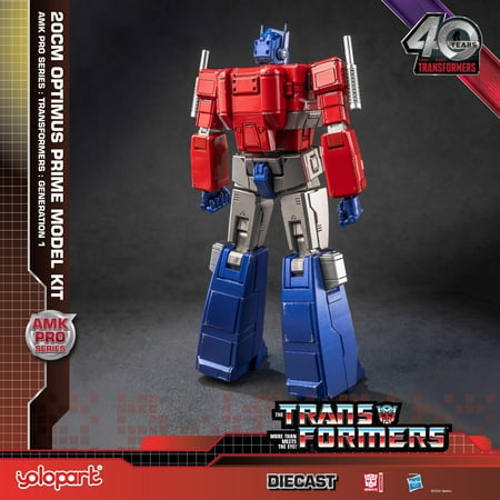 YOLOPARK Optimus Prime Transformer G1 Action Figure Toy, 7.87", 40th Anniversary Collector's Edition, No Converting