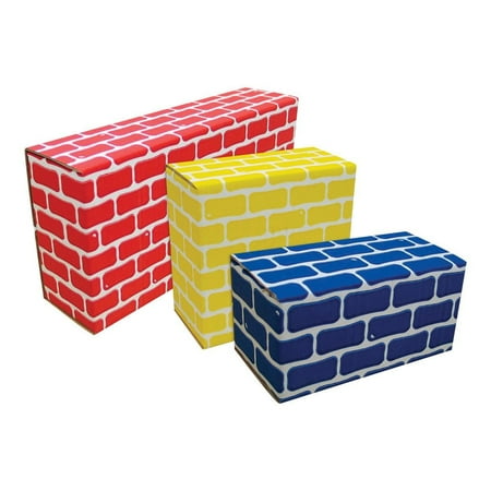 Edushape Ltd Cardboard Brick Block Large Building Set - 44 pieces