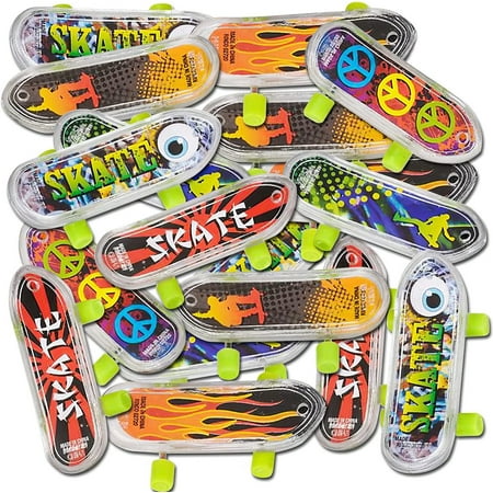 ArtCreativity Mini Finger Skateboards 2 in. Party Favors & Fillers for Kids Birthdays, Pack of 144