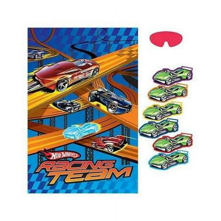 amscan hot wheels speed city 37-1/2" x 24-1/2" party game