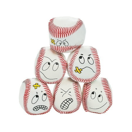 Vinyl Baseball Kick Balls - Party Favors - 12 Pieces