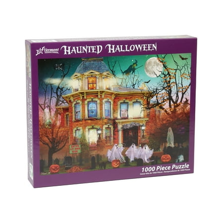 Vermont Christmas Company Haunted Halloween Jigsaw Puzzle 1000 Piece