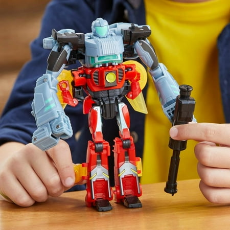 Transformers EarthSpark Cyber-Combiner Terran Twitch & Robby Malto Action Figures, Converting Robot Toys, Christmas Gifts for Kids, 6+