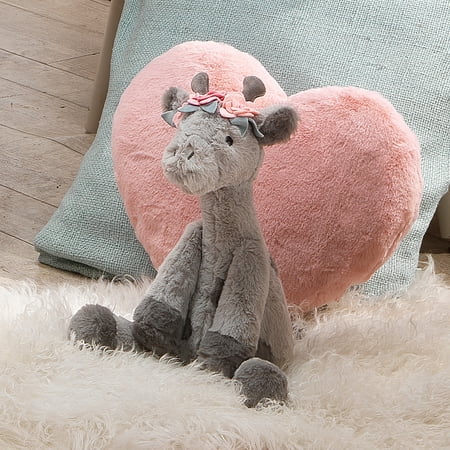 Lambs & Ivy Giraffe and a Half Gray Plush Stuffed Animal Toy - Skylar