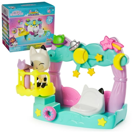 Gabby’s Dollhouse, Pandy Paws Dreamy Balcony Playset with Toy Figures & Accessories