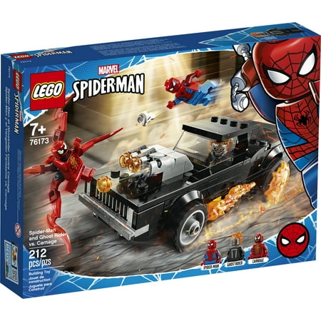 LEGO Marvel Spider-Man: Spider-Man and Ghost Rider vs. Carnage 76173 Collectible Building Toy (212 Pieces)