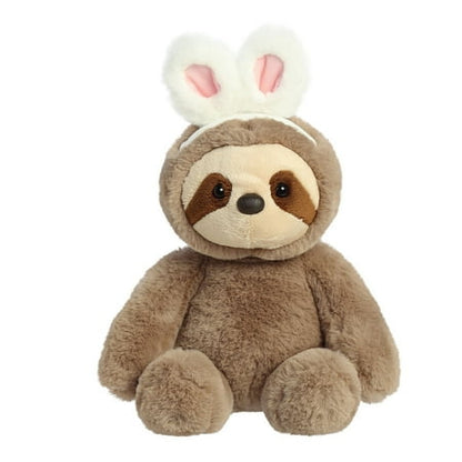 Aurora - Medium Brown Spring - 10" Hoppy Sloth - Vibrant Stuffed Animal