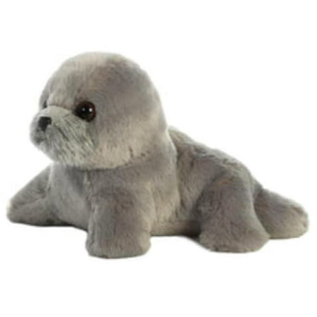 Aurora - Small Gray Mini Flopsie - 8" Harpo Seal - Adorable Stuffed Animal