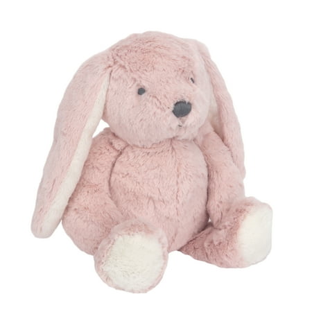 Lambs & Ivy Botanical Baby Plush Pink Bunny Stuffed Animal Toy - Hip Hop