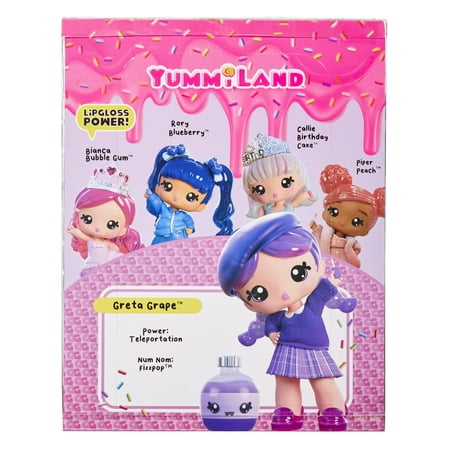 Yummiland Large Doll + Lipgloss Pet - Greta Grape, Ages 4+