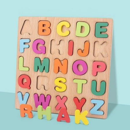 Wood ABC Alphabet Letter Puzzle Pre-school Developmental Party Toys for Kids